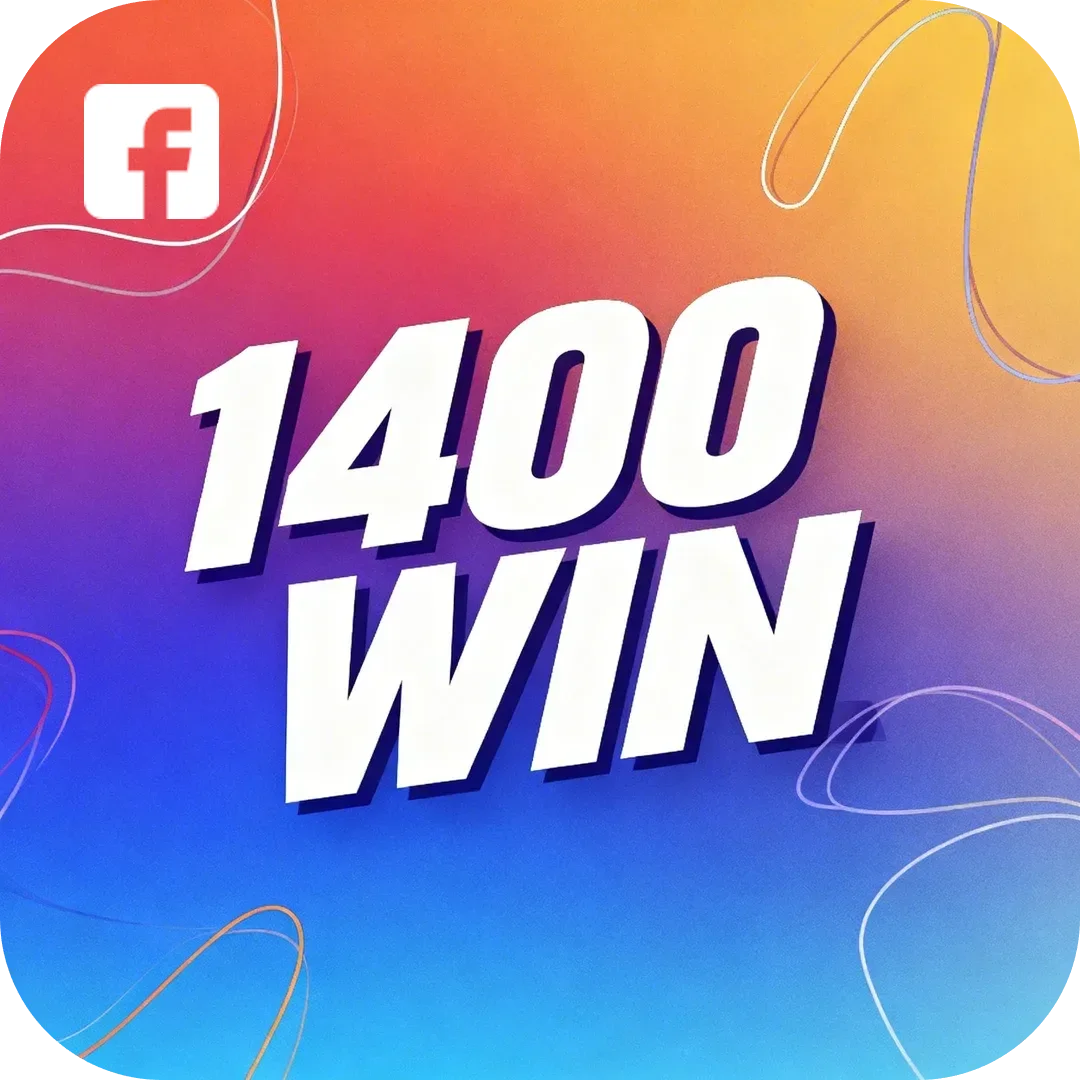 Página oficial da 1400win no Facebook